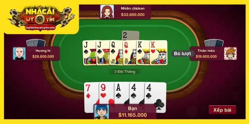 Người chơi cần nắm rõ các trường hợp có thể chặt bài